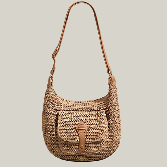 Malibu - Borsa in Rafia Intrecciata di Grande Capacità