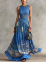 Aina - Abito Lungo Boho con Gonna Ampia e Fluida