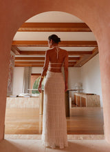 Aullie - Abito Lungo in Pizzo con Scollo Halter