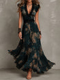 Dalia - Abito Lungo Floreale Boho con Volant
