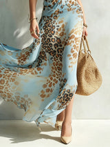 Desire - Abito Animalier con Scollo Halter