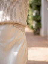 Elsa - Completo con Abito Satinato e Cardigan