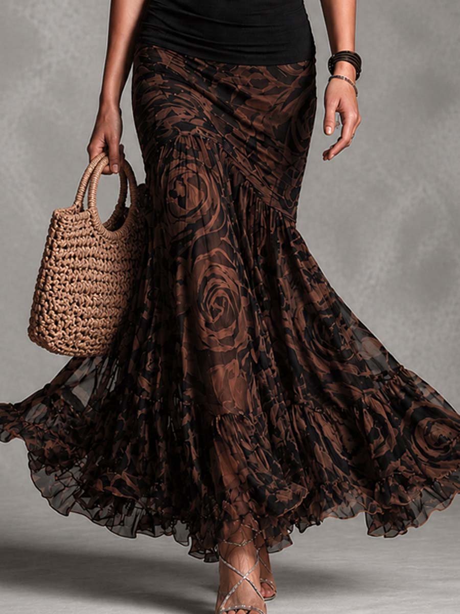 Gala - Completo con Top e Gonna a Sirena in Tulle