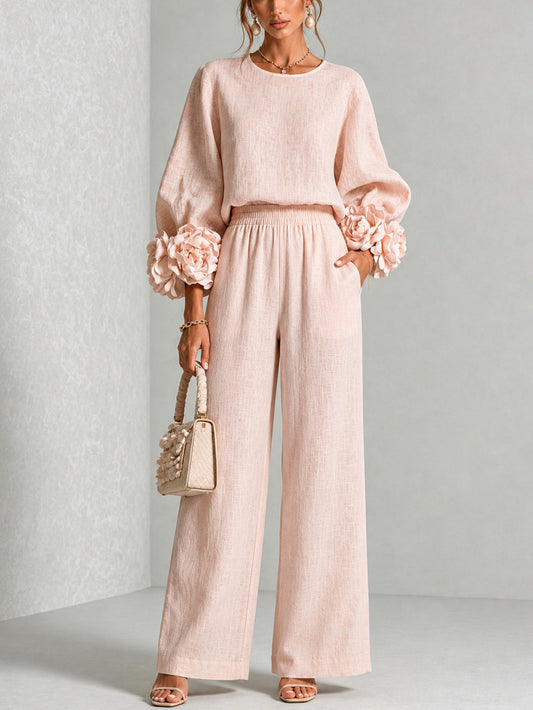 Ingrid - Coordinato con Polsini Floreali