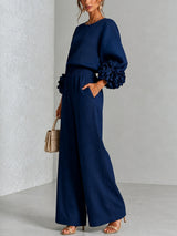 Ingrid - Coordinato con Polsini Floreali