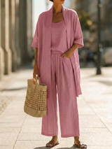 Isabella - Completo in Cotone a Tre Pezzi