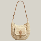 Malibu - Borsa in Rafia Intrecciata di Grande Capacità