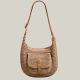 Malibu - Borsa in Rafia Intrecciata di Grande Capacità