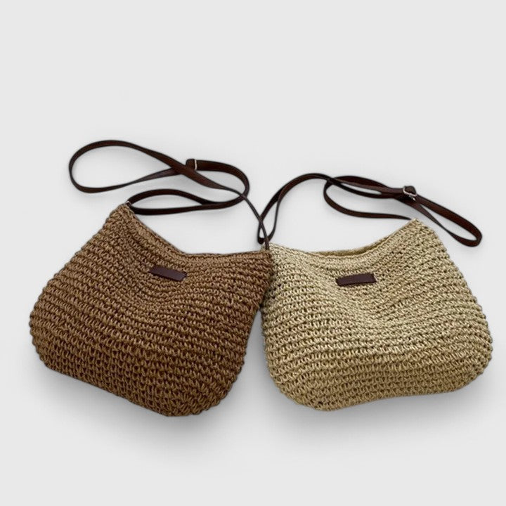 Simona - Borsa Intrecciata Funzionale con Tracolla