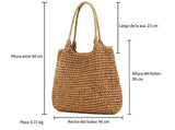 Teodora - Borsa a Tracolla Intrecciata con Dettaglio Luminoso
