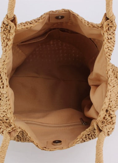 Teodora - Borsa a Tracolla Intrecciata con Dettaglio Luminoso