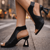 Victoria - Sandali con Tacco Intrecciati ed Eleganti