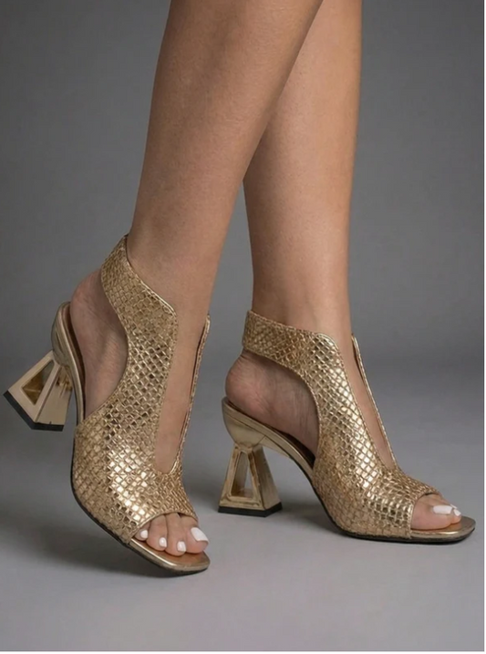 Victoria - Sandali con Tacco Intrecciati ed Eleganti
