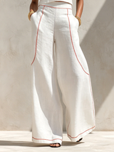 Vittoria - Completo con Top e Pantalone Ampio Elegante